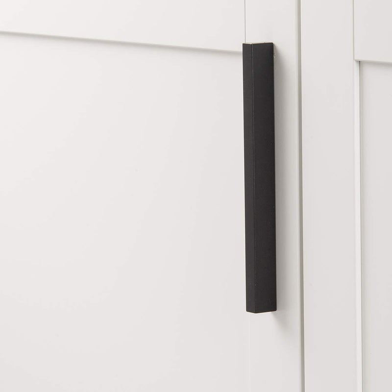 Hickory Hardware 1 Pack Solid Core Kitchen Cabinet Pulls, Luxury Cabinet Handles, Hardware for Doors & Dresser Drawers, 6-5/16 Inch (160mm) Hole Center, Flat Onyx, Streamline Collection - Image 2